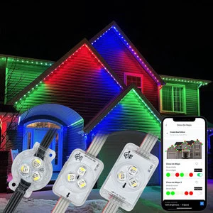 gouly House Decor Permanent Christmas Lighting Ip68 Ucs7604 Rgbw Permanent Holiday Exterior Lights Led Track