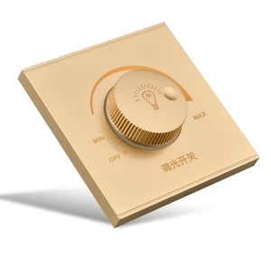 86*86mm 220V/50HZ 300W Wall-mounted LED Dimmer Switch Panel