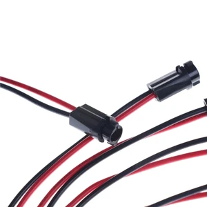 T5 LED Bulb Holder Socket 1.2W Instrument Light Socket LED T5 Light Bulb Plug Extension Cables Harness Customized Wire Length