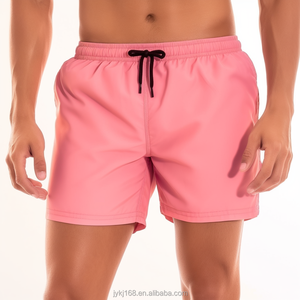 Wholesale Summer Beach Shorts Elastic Swimwear Quick Dry Men Swim Trunks With Pockets Beachwear Pants Bermuda Board Shorts