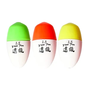 Long Cast Surf Fishing Net Float Yellow LED Light Glow In Dark Vertical Buoy Sensitive Made Durable ABS Material