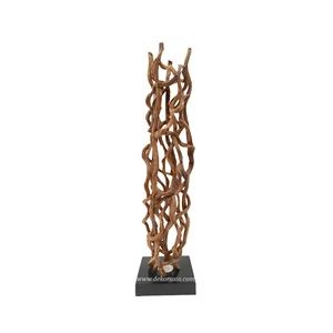 Kasela Wooden Modern LED Small Standing Lamp Yellow Eco-Friendly Touch Control Customizable Design Decorative Floor Light for