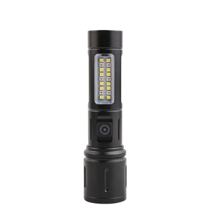 Hot Sales Outdoor 18650 White Laser Aluminum Alloy TYPE-C Rechargeable Head Retractable Led Flashlight