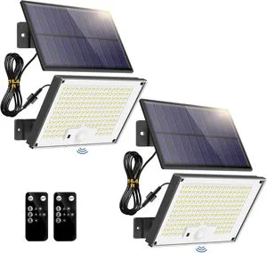 Motion Activated Solar Security Wall Lamp IP65 Waterproof LED for Outdoor Use in Landscape Garden & Road Applications 6-12 Hours