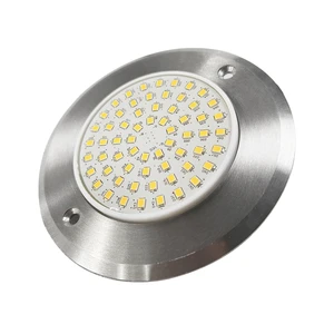 Low MOQ Yaokingled YK-SP615M White Ultra Thin Slim Stainless Steel 6W DC12V IP68 Waterproof Swimming Pool Light Bulbs