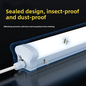 Industrial LED Integrated Tri-Proof Light SMD-Type Cold-Storage Lamp IP65 Waterproof All-Plastic Lighting Kit 50,000 Hours
