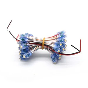 50pcs/set White Red Blue Green Yellow Single Color String 5V 10mm RGB WS2811 10CM Led Pixel String Lights for Christmas