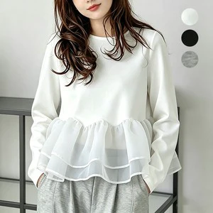 High Quality Korean Fashion Cotton Regular Long Sleeve Crew Neck Women's Casual Summer T-Shirt