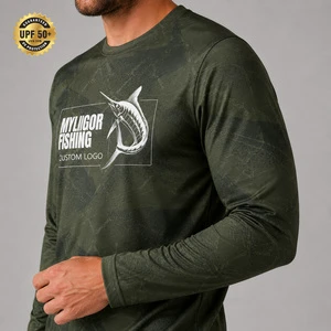 Breathable Long Sleeve Fishing Sun Shirts UPF 50+ UV Protection Outdoor Fishing Wear