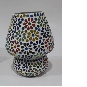 Custom Made Glass Table Lamps in Beautiful Floral Patterns Suitable for Home and Hotels