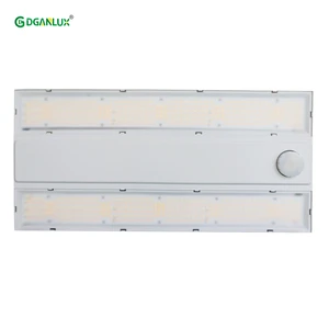High Bay Linear Lights US CA in Stock Pendant CCT Power Adjustable Ceiling Linear LED High Bay Light with ETL DLC