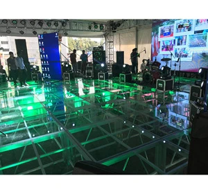 Outdoor Aluminum Portable Concert Dancing Wedding Party Event Stage Podium Mobile Clear Acrylic Glass Platform Swimming Pool
