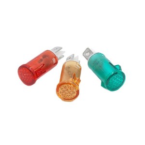Plastic Indicator Light 12mm LED Red Green Orange Equipment Signal Lamp For Kitchen Appliance