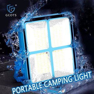 Portable 100W Solar LED Work Light With Magnetic Base - 5 Modes IP65 Waterproof Rechargeable Flood Light For Camping & Outdoor