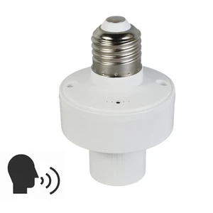 Smart Voice Bulb Socket E27 Light Bulb Base Adapter Wireless Remote Voice Control Lamp Holder with Timer Smart Home Mini Socket