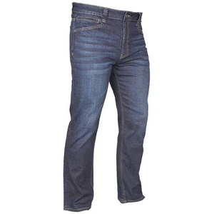Men's Straight Fit Stonewashed Denim Jeans High Waist Button Fly Casual Style Midweight Cotton Washed Finish