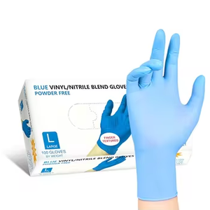 Anti-slip Abrasion & Puncture Resistant Black Nitrile Gloves Powder Free 100pcs Box Multipurpose Gloves