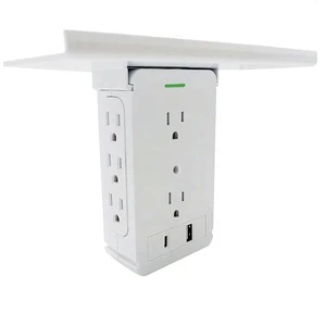 8 Outlet Surge Protector Power Socket Wall USB Power Strip 8 Outlets 15A Rated Current Copper ABS CUL CETL For Plug
