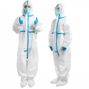 Disposable Dust Proof Anti Static Safety Type 3 4 5 6 13688 Anti Harmful Particles Protective Coverall