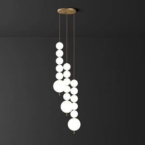 Antique Blown Glass Hanging Pendant Lamp Creative Led Glass Replacement Shades Glass Ball Pendant Light