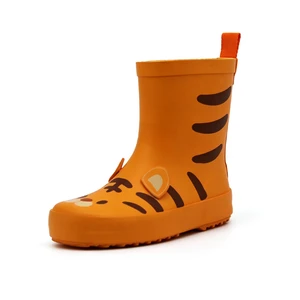 Rubber Rain Boots Waterproof Non Slip Toddler Rain Shoes Lightweight 3D Cartoon Animal Wellies For Boys Girls Outdoor Walking