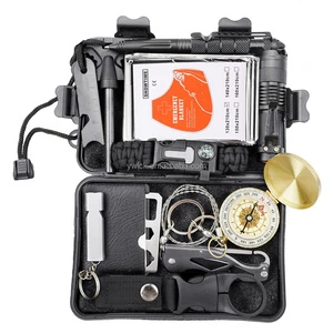 Hot Sale 12-in-1 Survival Camping Gear Kit-Portable Lightweight Waterproof Emergency Kit For Hiking & Outdoor Use