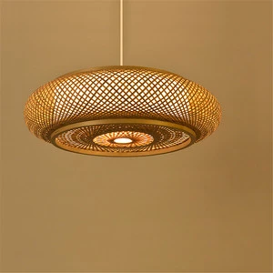Japanese Zen-Style Rattan Bamboo Pendant Lamp for Restaurant Kitchen Inns Homestays Living Room Tea Room