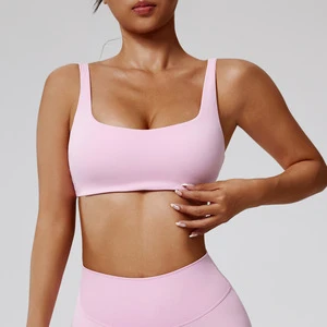 Wholesale Custom Logo Sports Bra Gym Top Women Training Yoga Bra Women Sports Underwear Fitness Workout Women Tank Tops