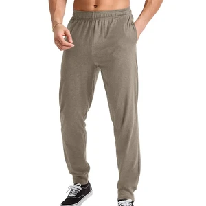 Straight Legging Open Jogger Loose Men Wide Leg Bottom Lightweight Cotton Mid Waist Low MOQ Casual Trousers Sweatpants