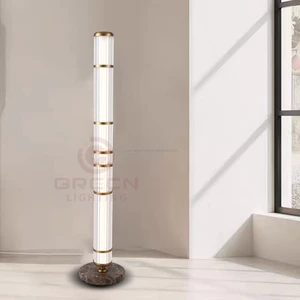 Modern Glass Energy Saving LED Floor Lamp Warm White E27 Base for Hotel Bedroom Living Room Home Garden