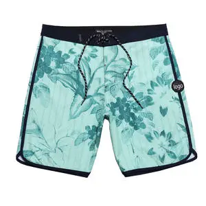 Wholesale Summer Beach Swim Trunks Men's Quick Dry Solid High Street Style Eco-Friendly Breathable Waterproof 100% Cotton Shorts