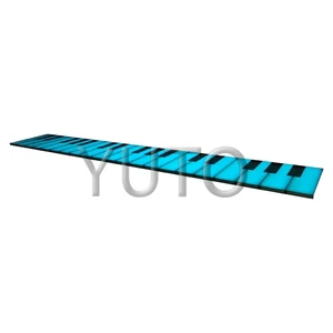 Commercial Furniture RGB Color Piano Musical Outdoor Flooring Weight Activated Led Interactive Piano Dance Floor for Hotel