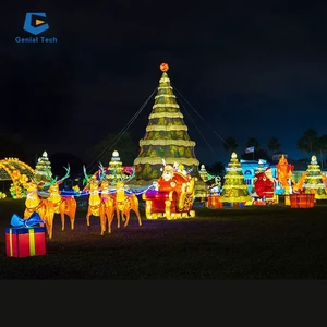 SG-SD-RT01 City Park Appealing Led Christmas Snow Christmas Garden Decoration Light Christmas Lantern Festival