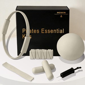 NEW ARRIVAL MOWIN Wholesale Pilates Set WithTriangle Velcro Wrist Wraps Yoga Mat Pilates Accessories Kit (MOQ 1PC)