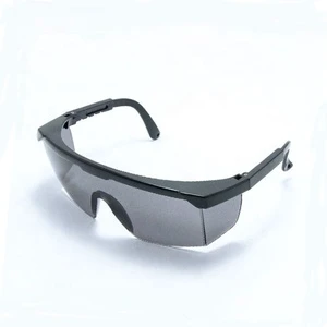 Eye Protection Anti-Impact Polycarbonate Safety Glasses Plastic ANSI Z87.1 CE EN166 Certified Anti-Scratch Clear Lens Black