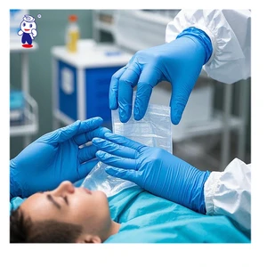High Quality Non-sterile Dental Food Cleaning Powder Free Medical Examination Disposable Nitrile Gloves
