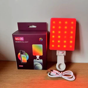 MJ-06 LED Camera Light On-Camera Video Lamp Portable Led Mobile Phone Magnetic Light for Photography and Video