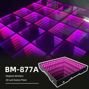 Premium Cubes Interactive Led Dance Floor IP67 Waterproof Sound-Activated Customizable Size RGB Twinkling New Model 3D Afford