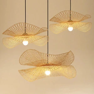 Bamboo Pendant Light Bamboo Lampshade Handmade Rattan Lamp Rattan Pendant Light Rattan Light Fixture Wicker Lampshade