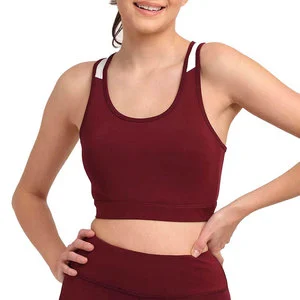 Women Athletic Sports Bra High Impact Support For Running Training Gym Fitness Yoga Stretch Fabric