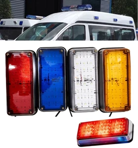 7inch LED 12v 24v 220v Blue Red Amber White Flashing Warning Light Beacon Ambulance Strobe Emergency Lamp Truck Trailer Forklift