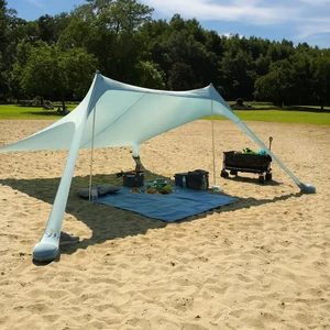 Bestex Custom UV Large Beach Tents Light Easy To Erect Portable Camping Canopy Shelter Summer Stretch Sunshade Awning For Beach