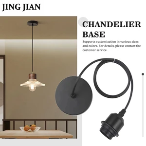 High Quality Custom LED Base Pendant Light E27 Lamp Holder Socket Screw Style 1A Rated Current Standard Grounding Home Lighting
