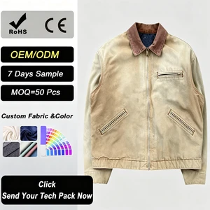 Unisex Denim Jacket Custom Logo Woven Fabric Casual Style Front Zipper Closure Eco-Friendly Breathable OEM Service Available