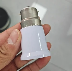 B22 to E27 Screw PC Adapter Socket Lamp Holder for LED Bulb