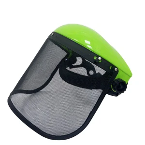 Protective Safety Mask with Metal Mesh Forestry Working Safety Face Shield CE Certified PP+Iron Material for Chainsaw Garden Use