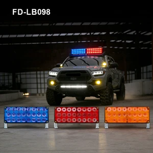 7inch LED Blue Red Amber Flashing Warning Light Roof Light Beacon Ambulance Strobe Emergency Lamp Truck Trailer ForkliftOff-Road
