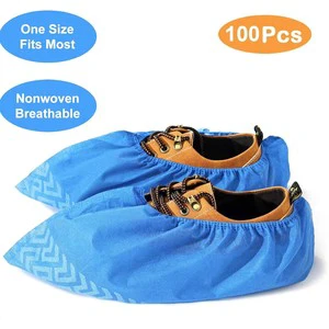 low MOQ Disposable medical shoe Covers nonwoven safety protective boots cover for hospital