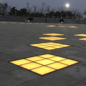 IP67 Outdoor Road Pathway Round Square RGBW Floor LED Tile 6W Ground Recessed Inground LED Tile Paver Light