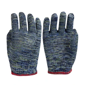 Industrial Work Gloves Anti Slip Wear Resistant Polyester Safety Gloves for Machinery Assembly and Factory Use